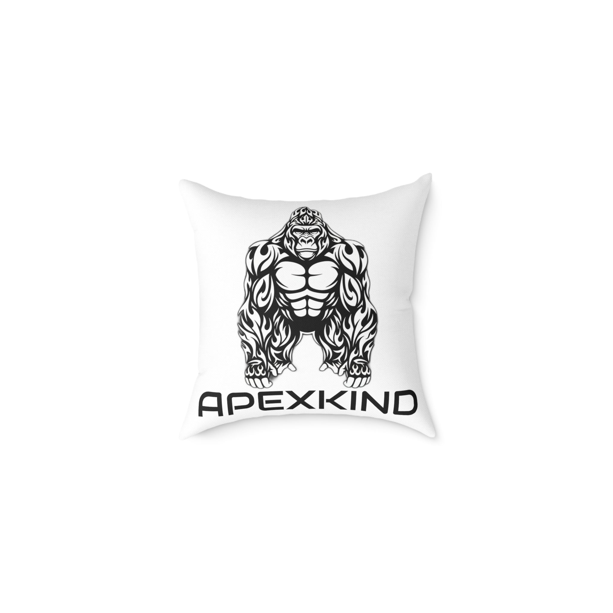 ApexKind Gorilla Throw Pillow — 'Stay Driven, Stay Apex' Motivational Decorative Pillow