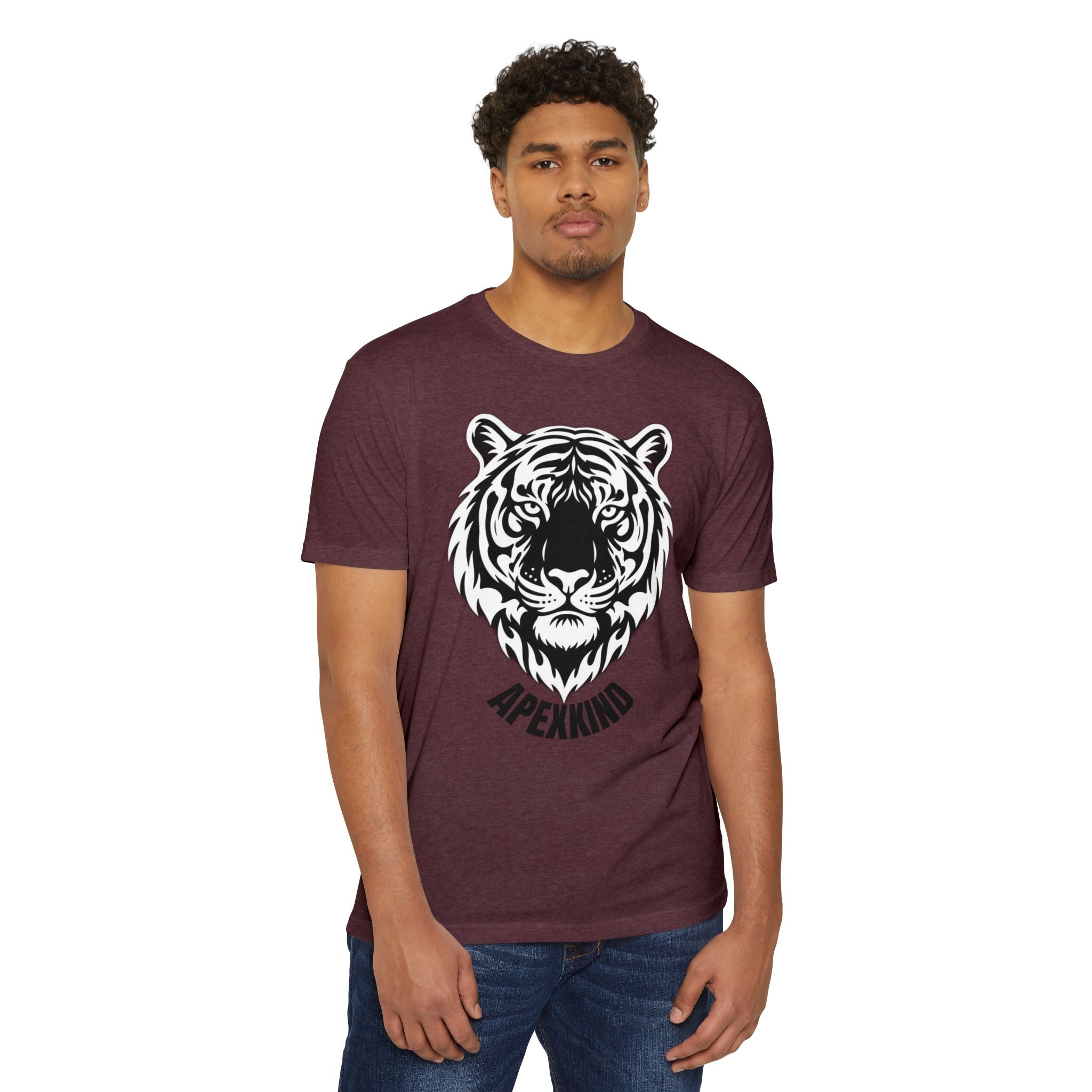 Tribal Flame Siberian Tiger T-Shirt