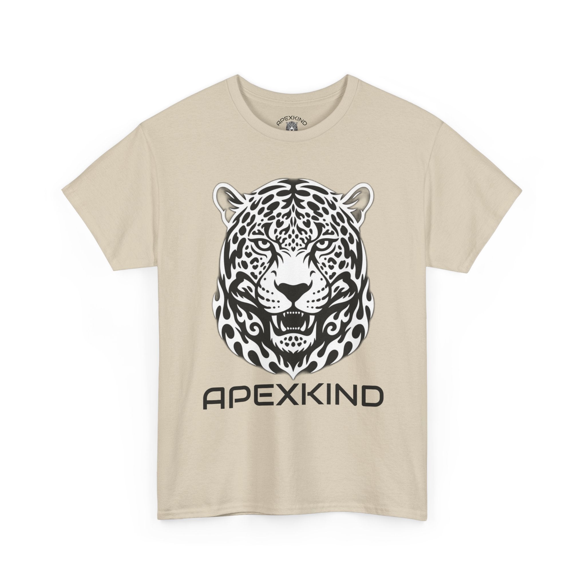 ApexKind Leopard Graphic Tee — 'Stay Apex Stay Driven' Motivational Cotton Shirt