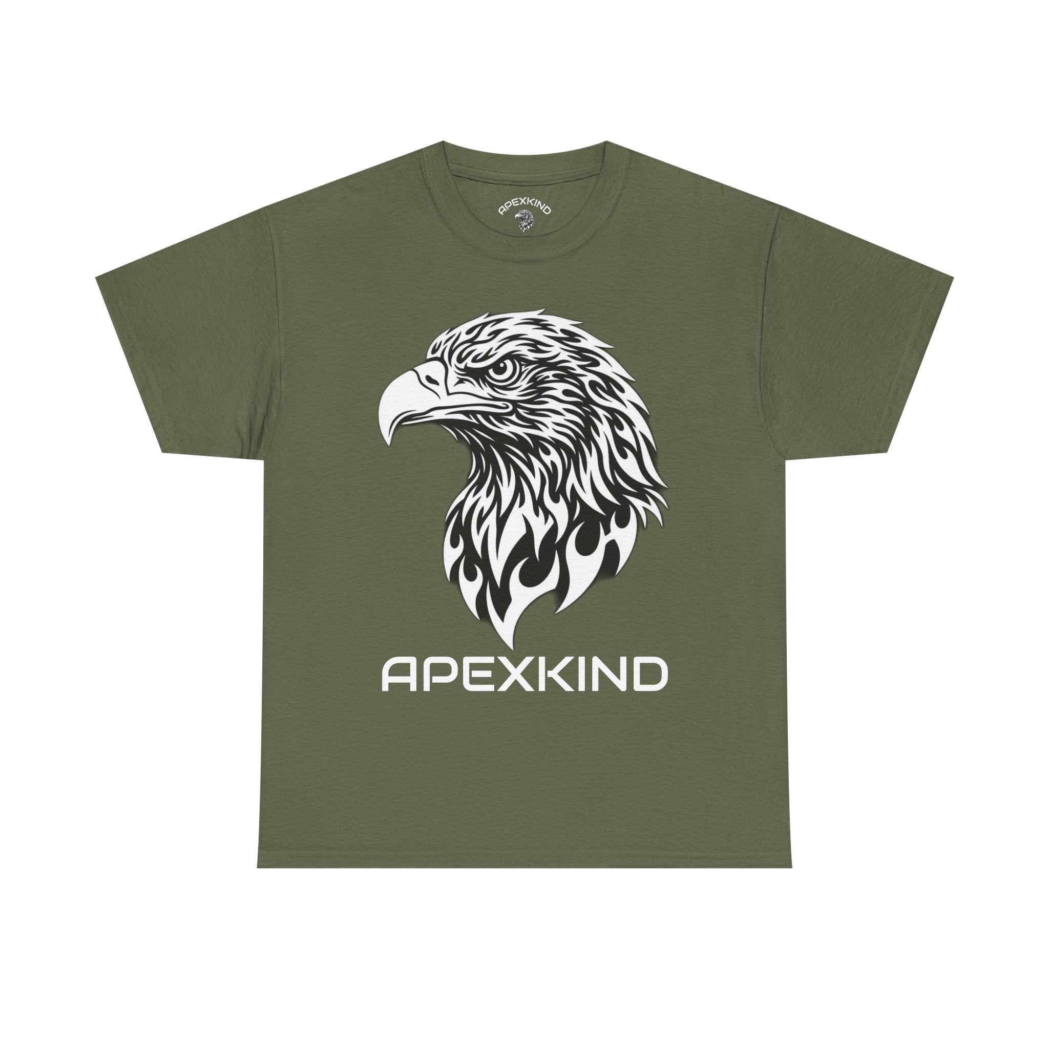 Eagle Apexkind Tee — Bold Tribal Eagle Graphic Shirt with “APEXKIND” & “Stay Apex, Stay Driven”