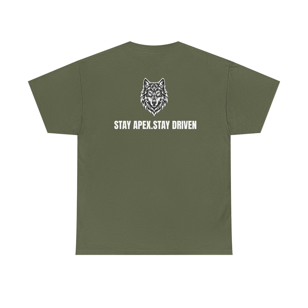 Wolf Logo Tee — APEXXKIND ‘Stay Apex. Stay Driven’ Graphic T-Shirt