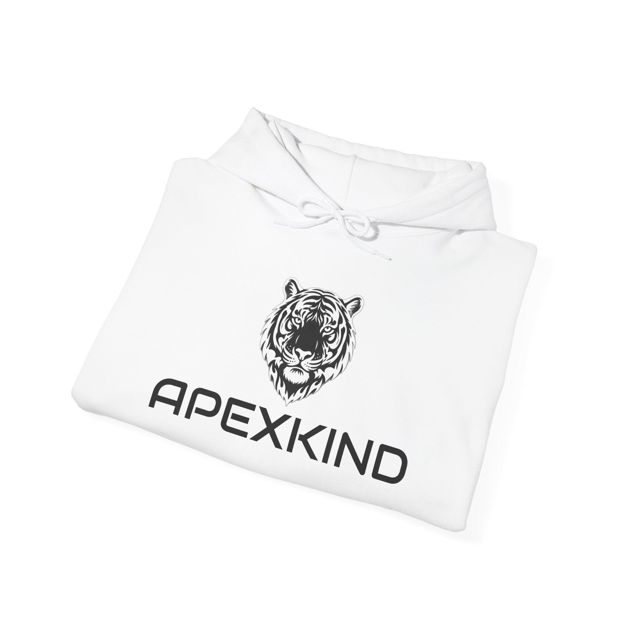 ApexKind Tiger Logo Hoodie — 'Stay Driven, Saty Apex' Streetwear Pullover