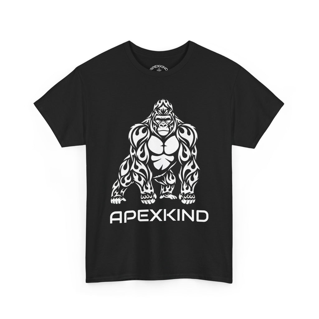 ApexKind Gorilla Graphic Tee — 'Stay Apex, Stay Driven' Motivational Fitness Shirt