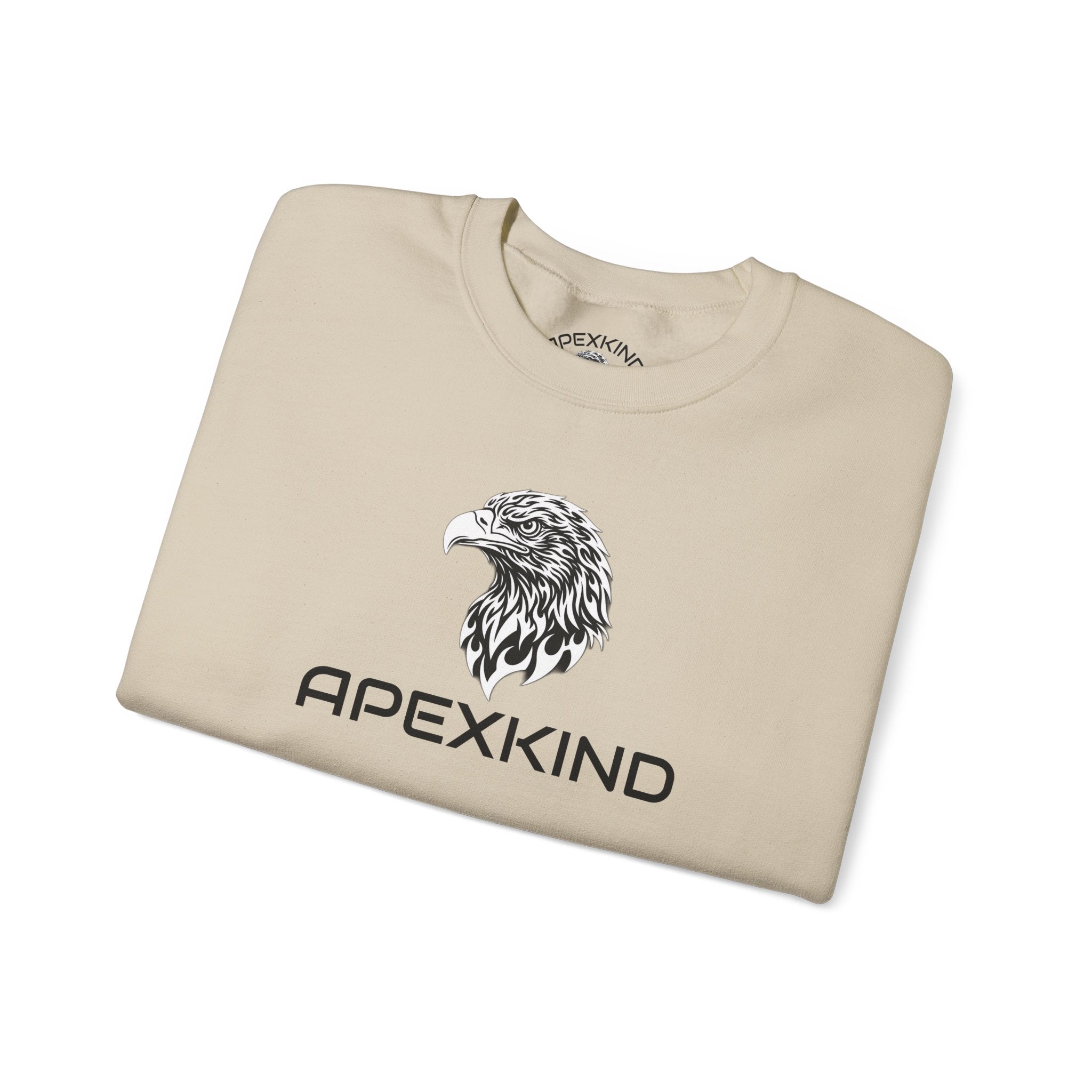 ApexKind Eagle Crewneck Sweatshirt — Walk Wild Live Sharp Graphic