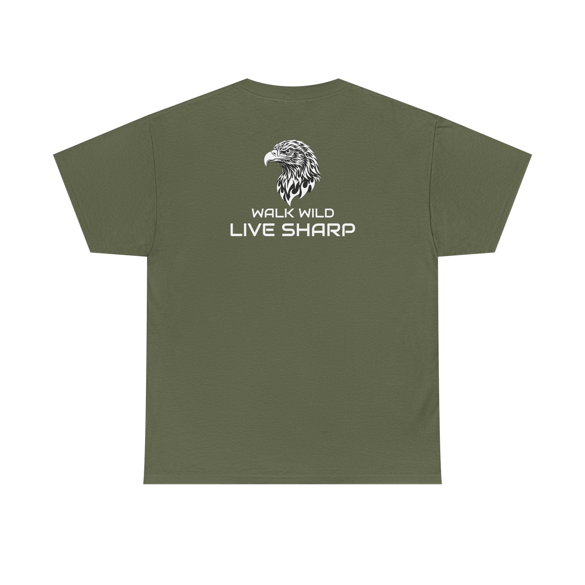 ApexKind Eagle Tee — Motivational Graphic Shirt (“Walk Wild Live Sharp”)