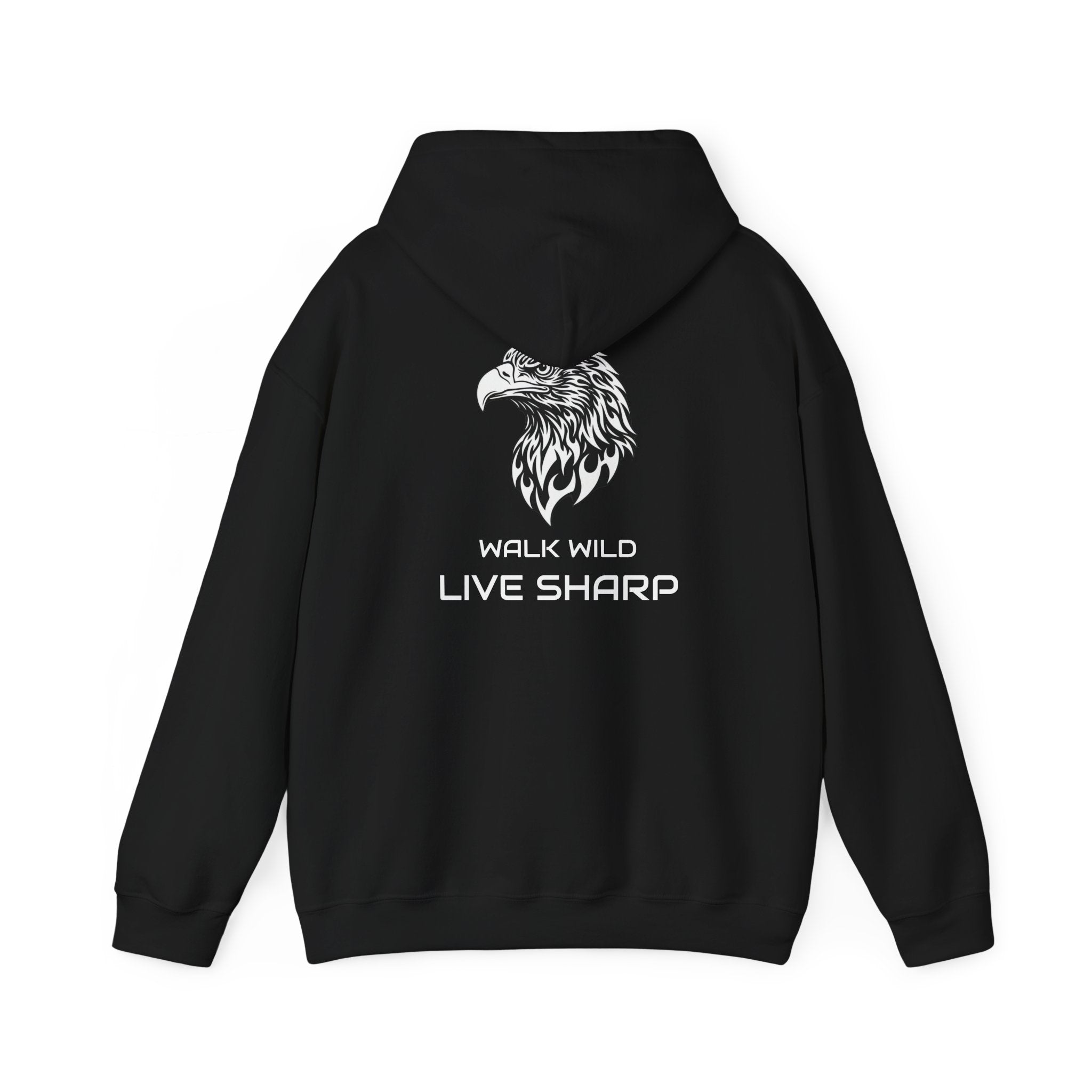 ApexKind Eagle Hoodie — 'ApexKind' & Walk Wild LIve Sharp' Motivational Pullover