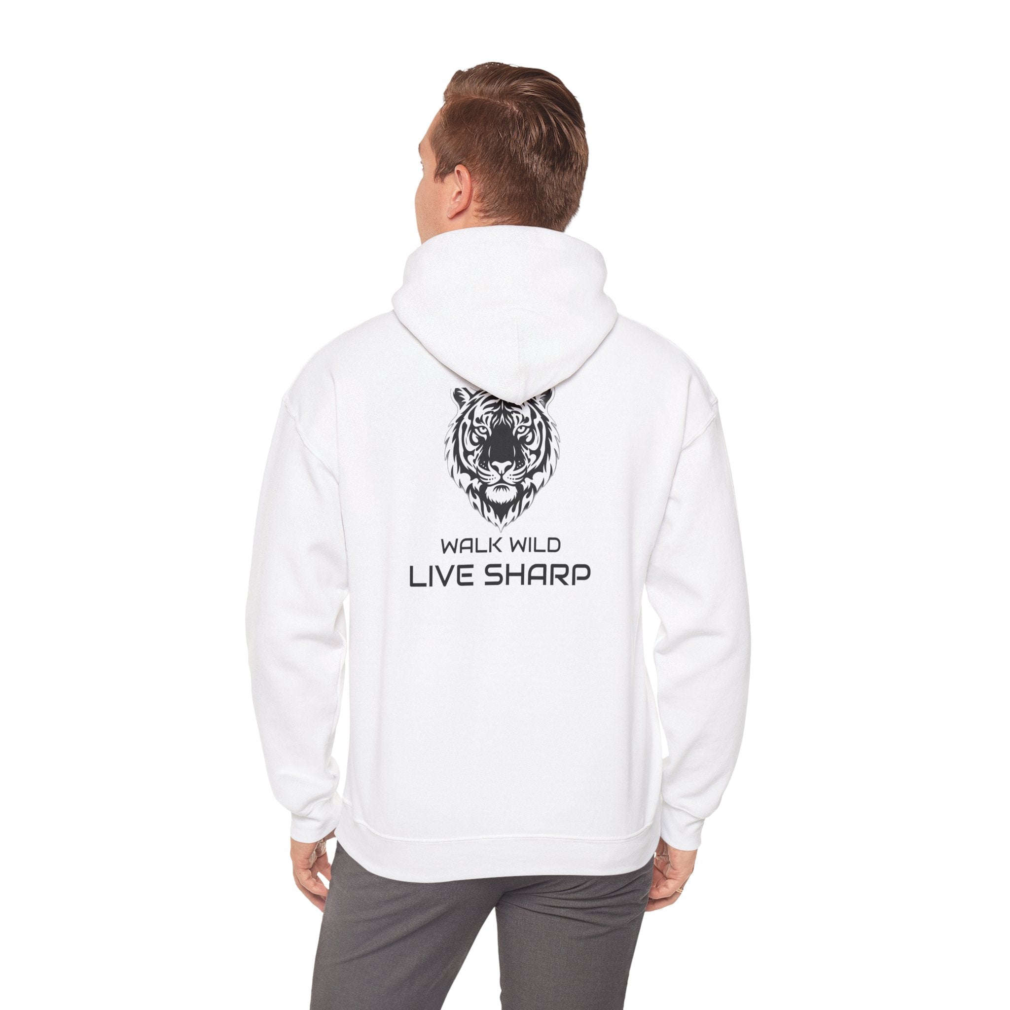ApexKind Tiger Hoodie — "Walk Wild, Live Sharp" Graphic Hoodie