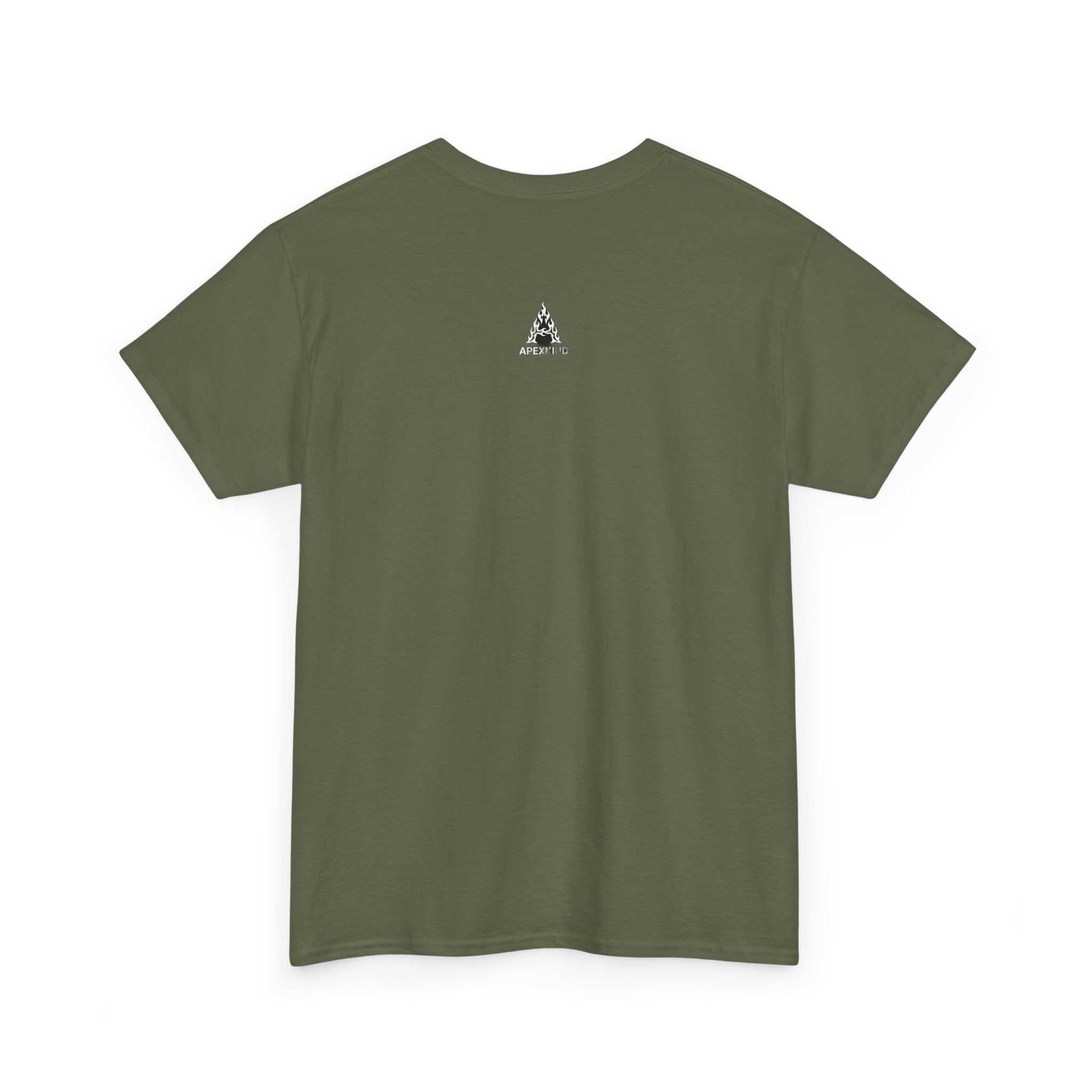 Apex First Responder — Firefighter Tee-Firefighter Illustration T-Shirt — Vintage Firefighter in Flames Tee