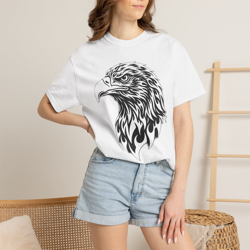 BLACK Eagle Head Graphic T-Shirt — APEKKIND Bold Americana Tee
