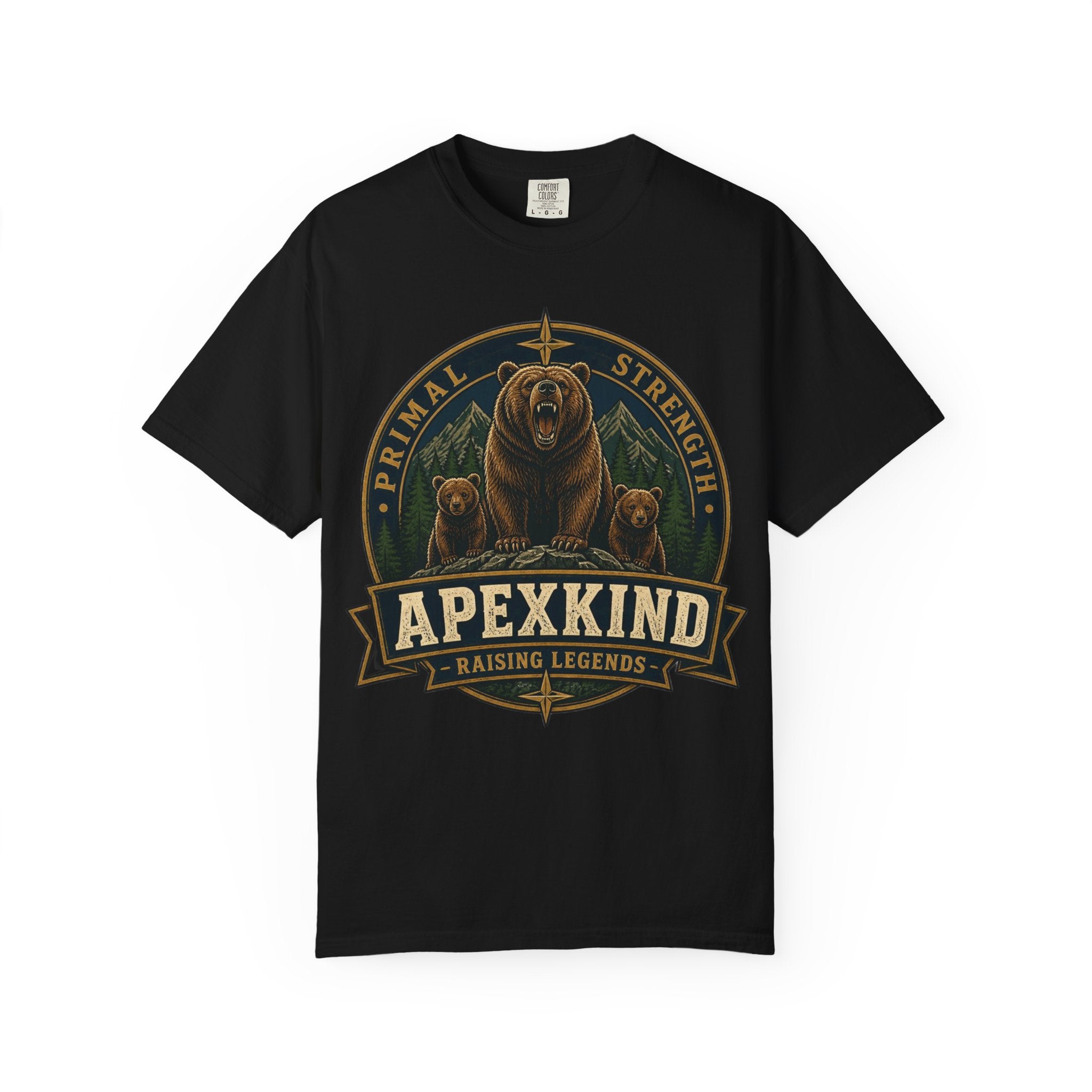 Apexkind Bear Logo T-shirt | Primal Strength, Raising Legends