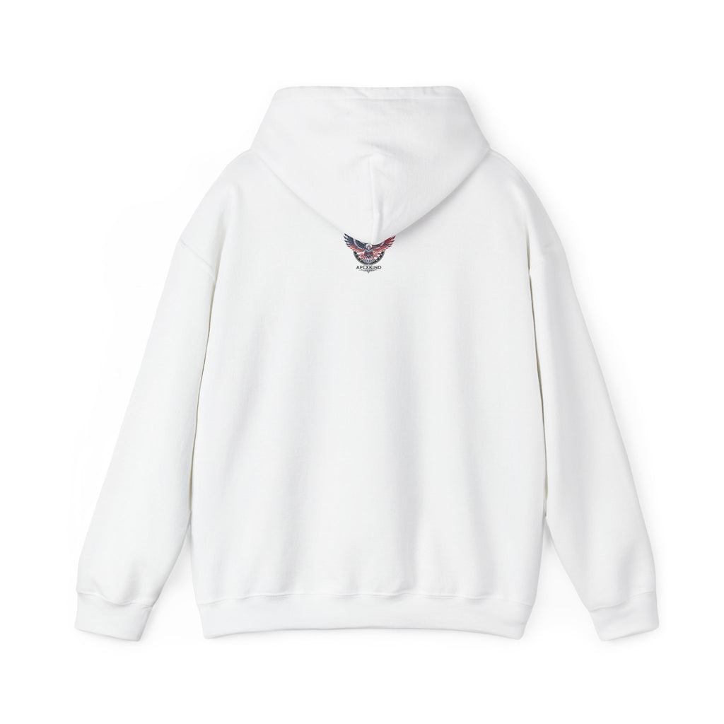 Patriotic Eagle Hoodie — American Flag Wings "APEXKIND" Design