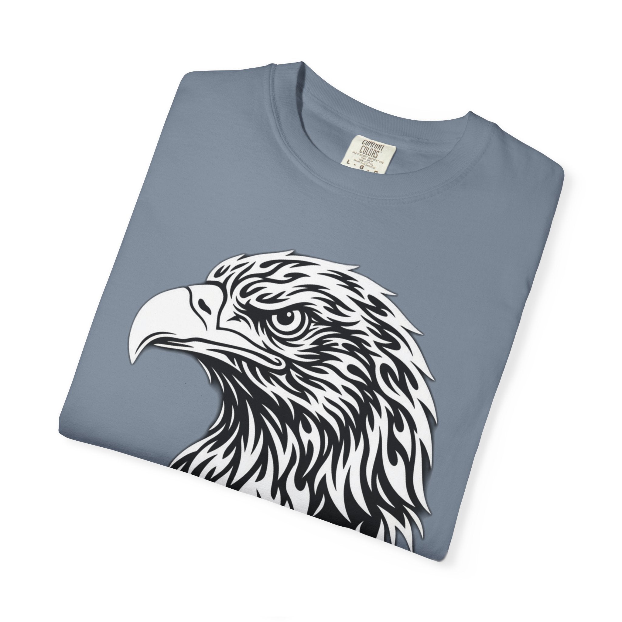 BLACK Eagle Head Graphic T-Shirt — APEKKIND Bold Americana Tee
