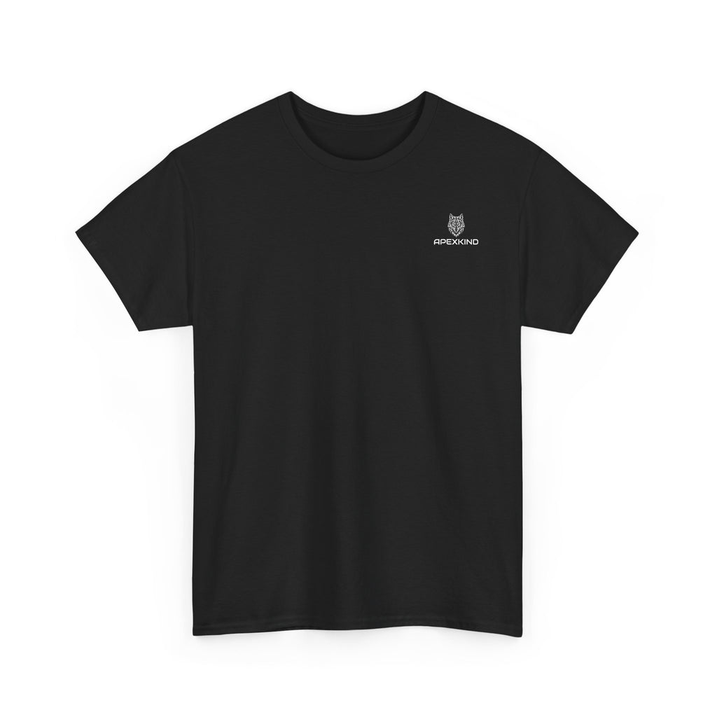Wolf Head Graphic T-Shirt — "Stay Apex Stay Driven" Motivational Tee