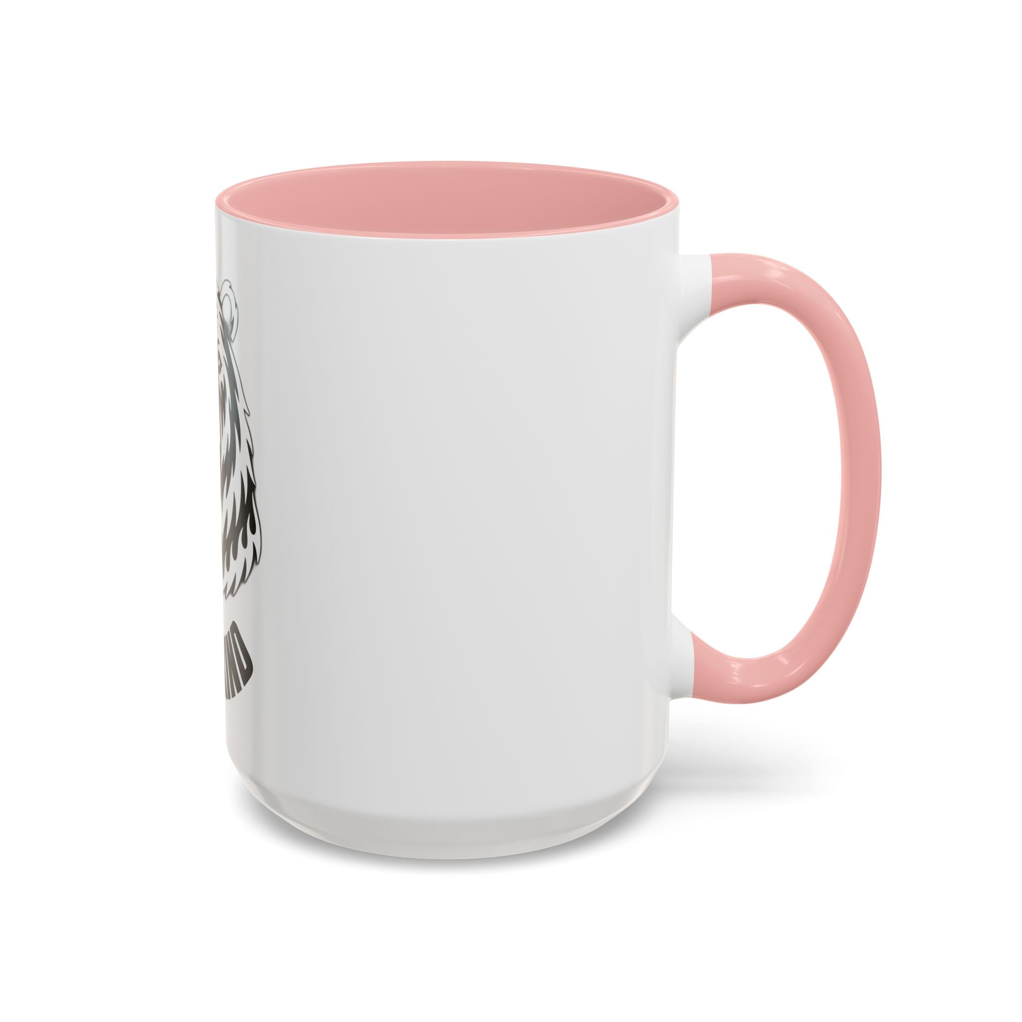 Bear Head Coffee Mug — Monochrome Tribal Bear Accent Mug