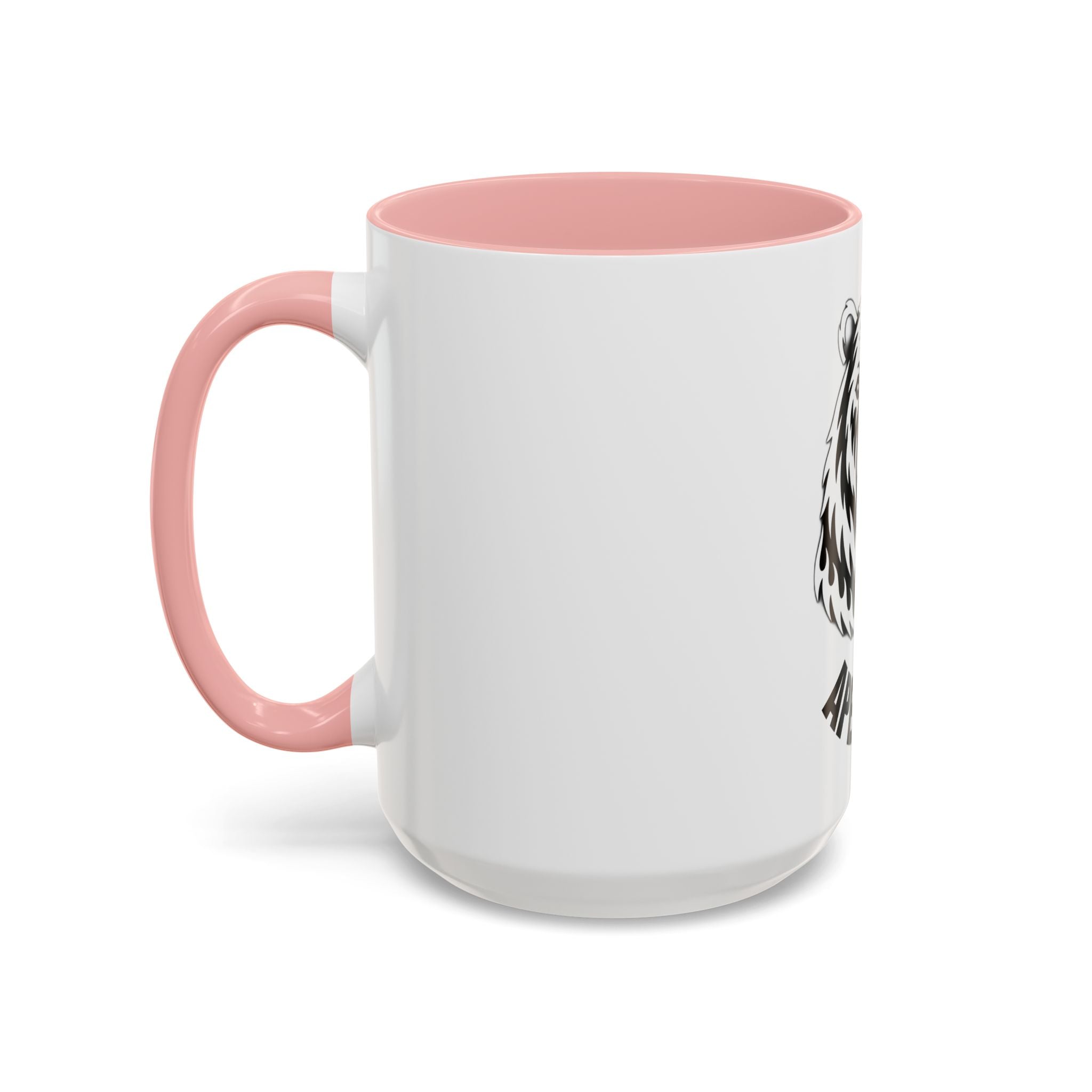 Bear Head Coffee Mug — Monochrome Tribal Bear Accent Mug