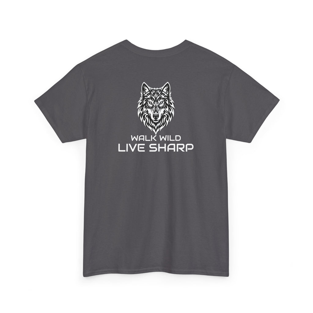 APEXKIND Wolf Tee — "WALK WILD LIVE SHARP" T-Shirt