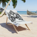Gorilla Tribal Beach Towel — APEXKIND Bold Black & White Beach Towel