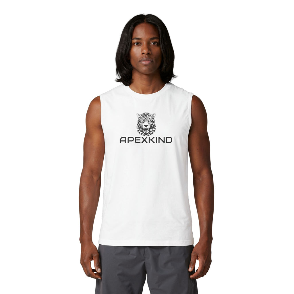 ApexKind Jaguar Muscle Tank — Minimalist Animal Graphic Tank Top