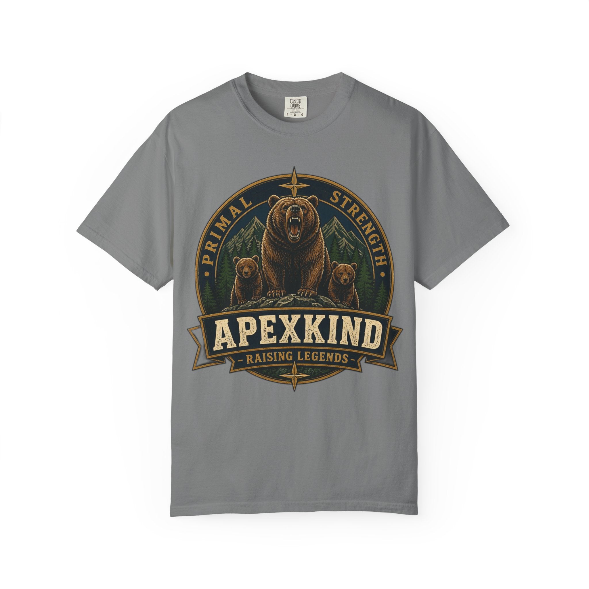 Apexkind Bear Logo T-shirt | Primal Strength, Raising Legends