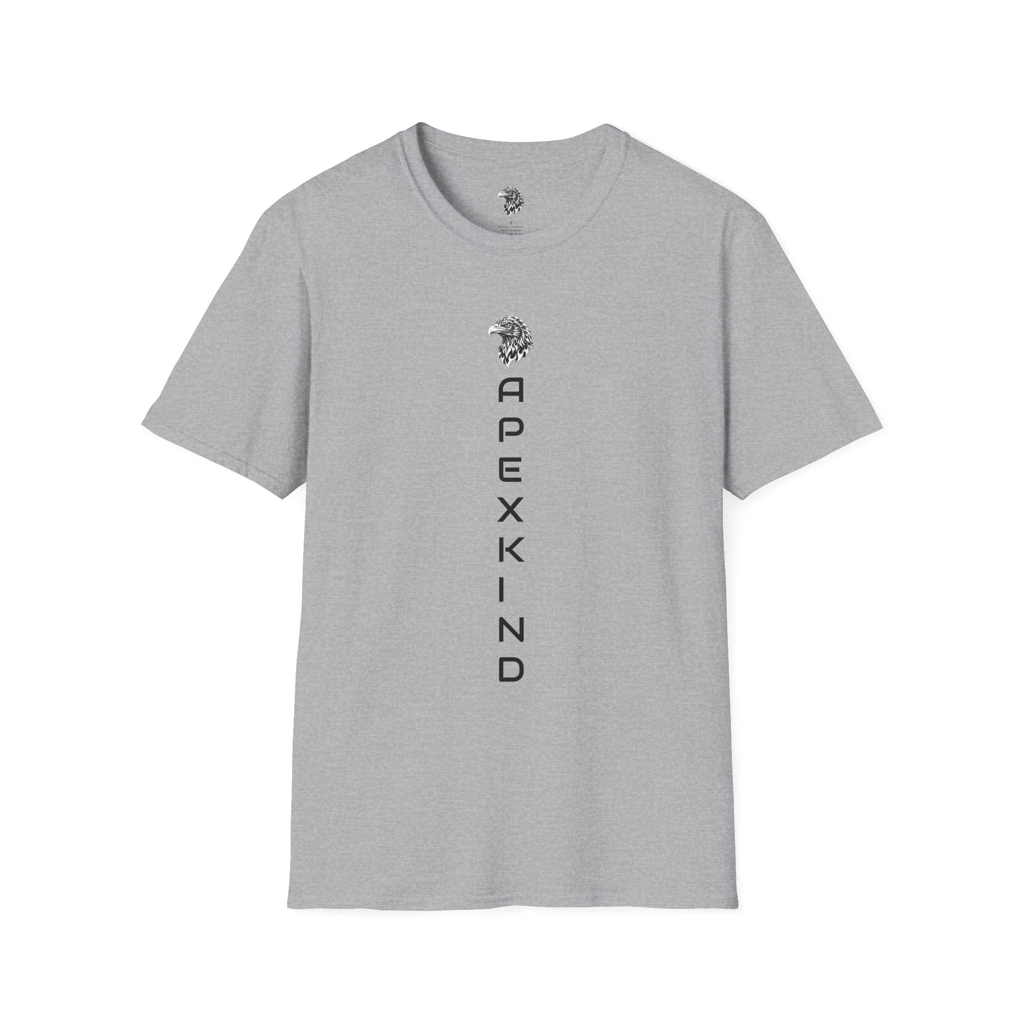 Men's Eagle Graphic T-Shirt – Premium Cotton Gym Tee | Apexkind "Height Over Herd"