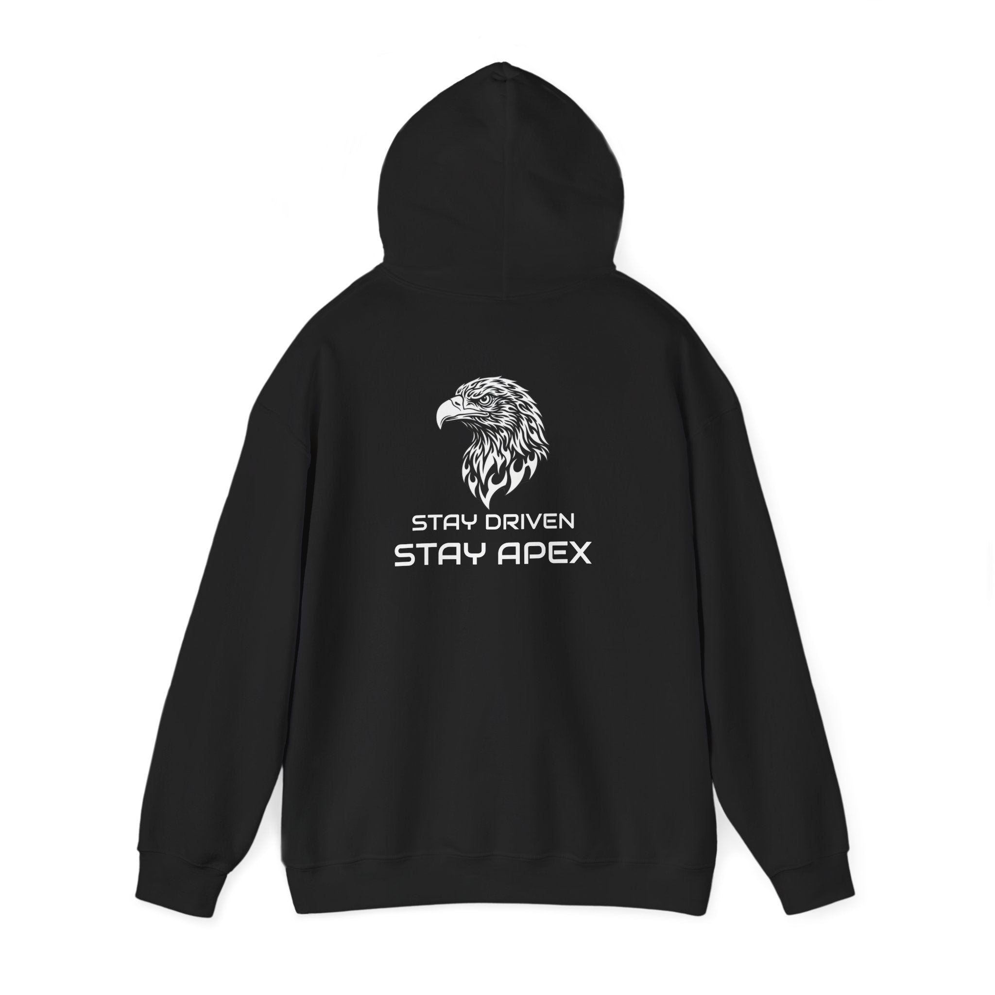 ApexKind Eagle Hoodie — 'ApexKind' Logo & 'Stay Driven Stay Apex' Motivational Pullover