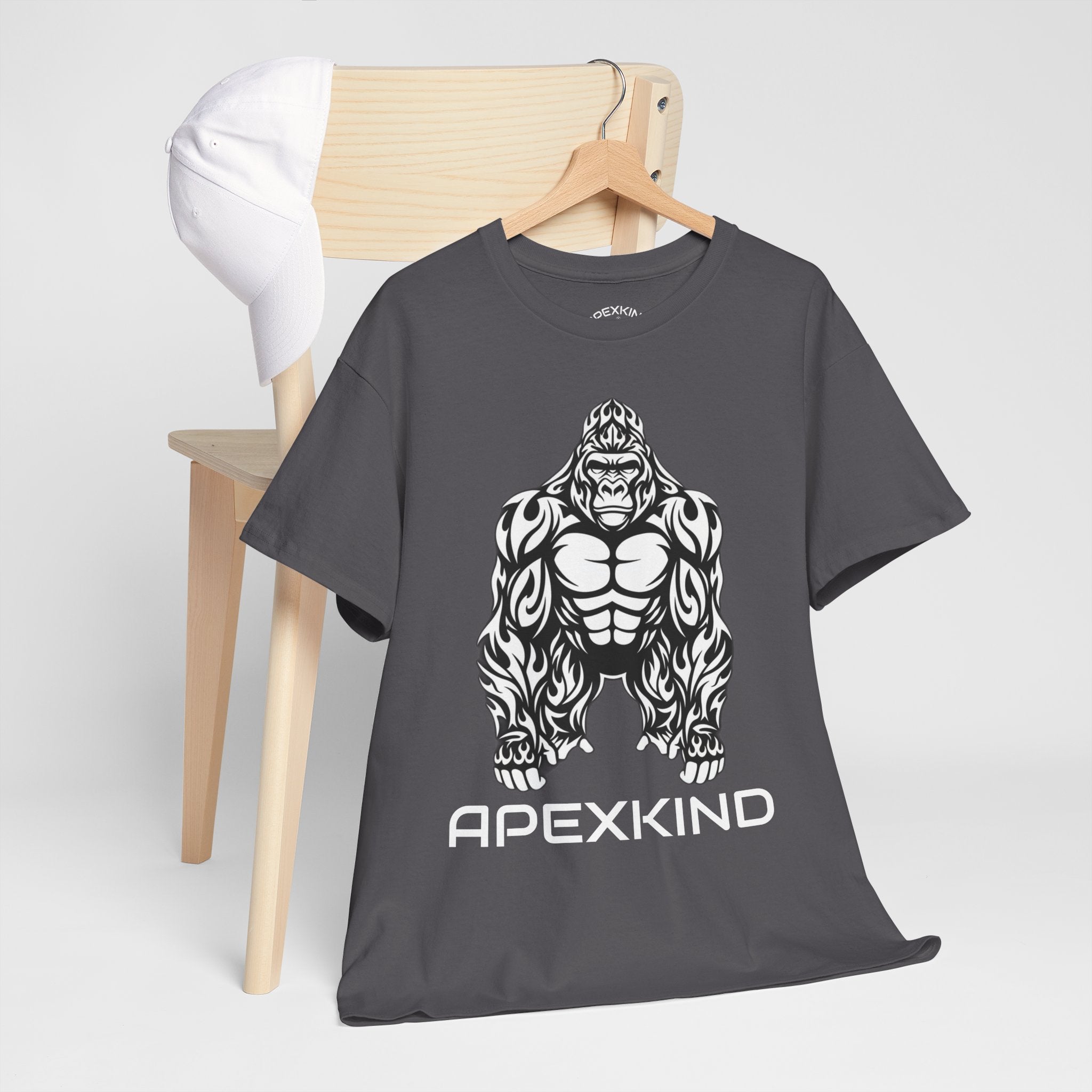 ApexKind Gorilla Tee — 'ApexKind ALPHA MALE 'WALK WILD LIVE SHARP'
