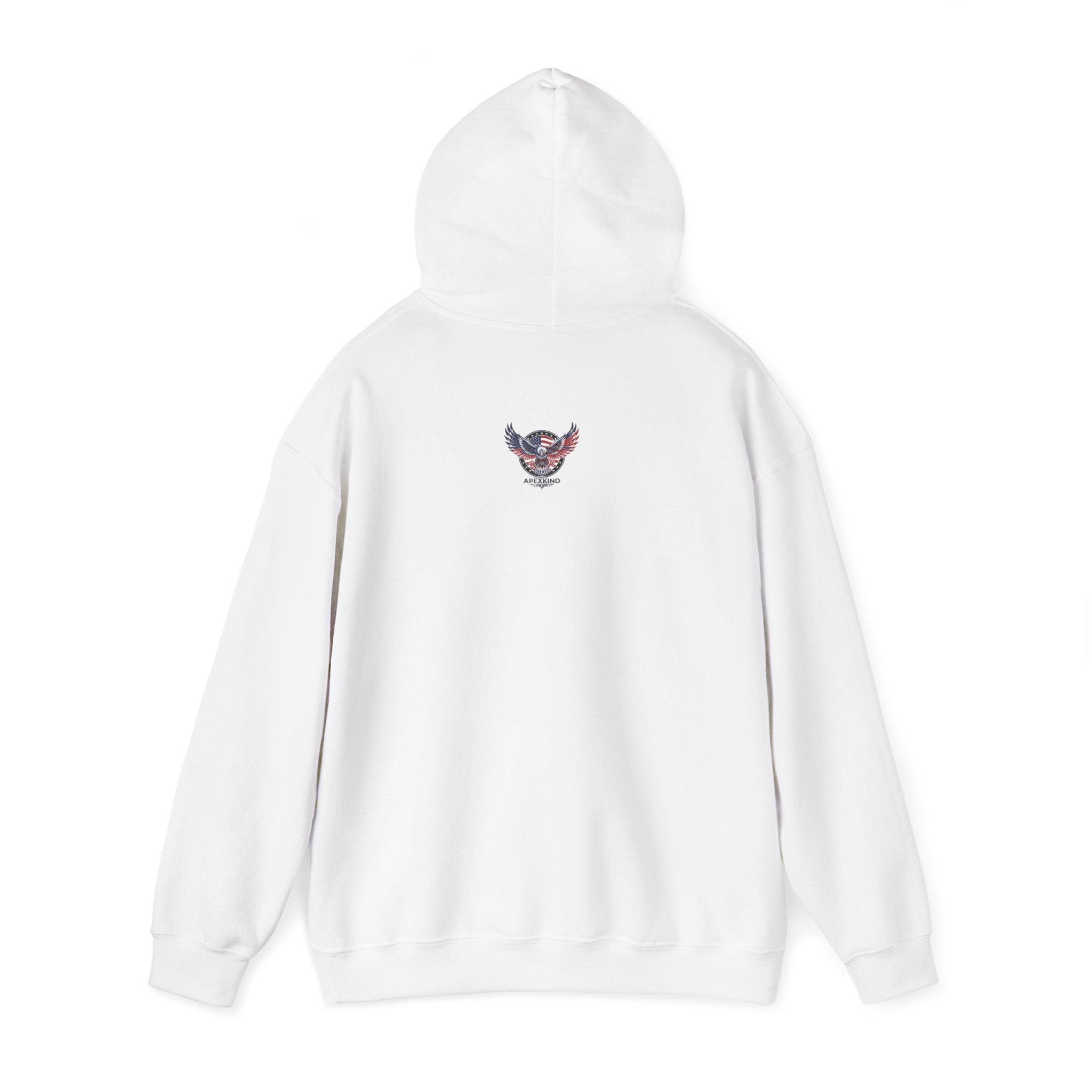 Patriotic Eagle Hoodie — American Flag Wings "APEXKIND" Design