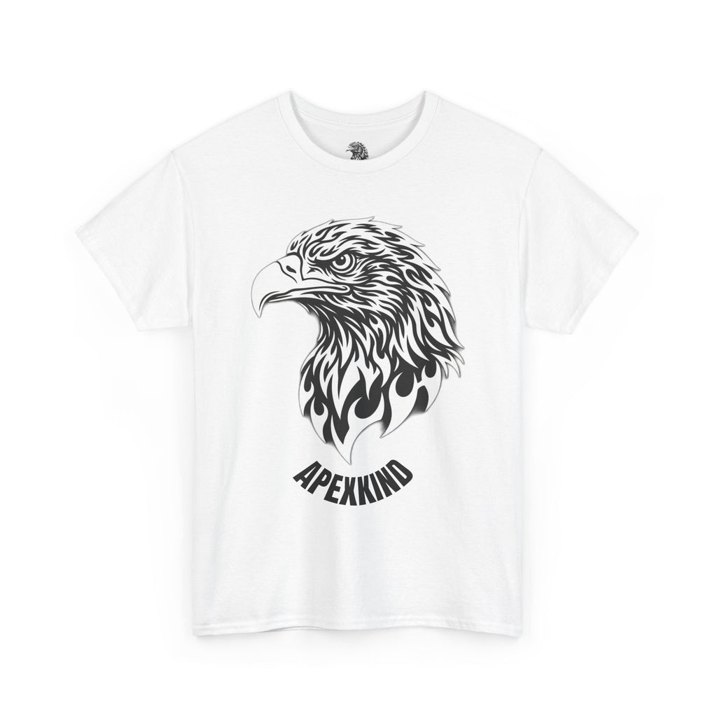 Eagle Head Graphic WHITE T-Shirt — APEKKIND Bold Americana Tee
