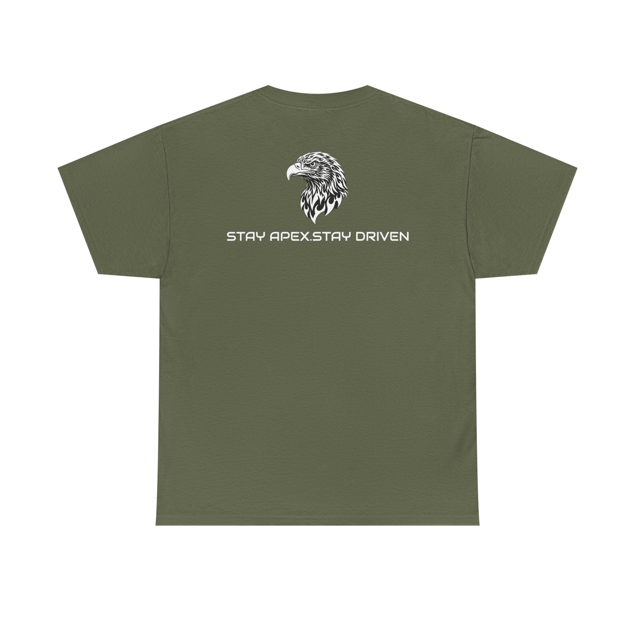 Eagle Apexkind Tee — Bold Tribal Eagle Graphic Shirt with “APEXKIND” & “Stay Apex, Stay Driven”