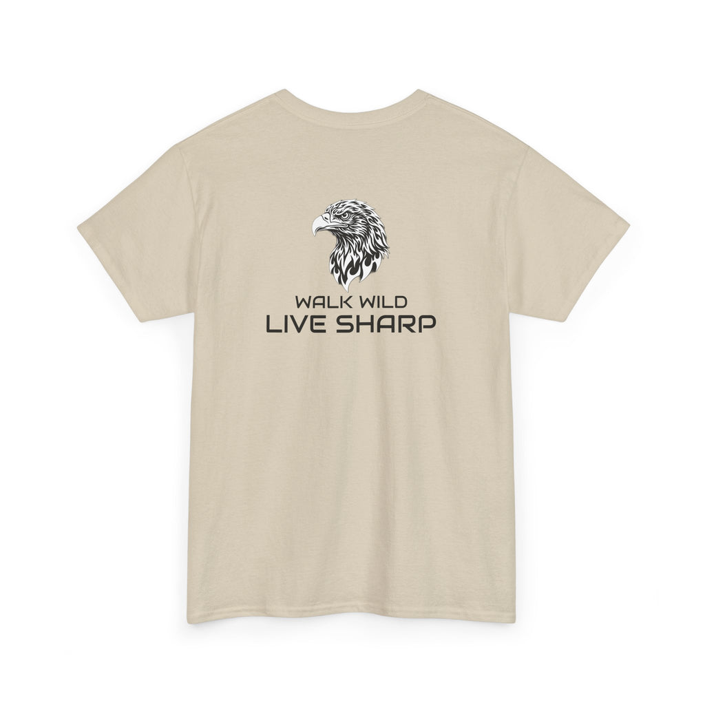 ApexKind Eagle T-Shirt — 'Walk Wild LIve Sharp' Graphic Tee