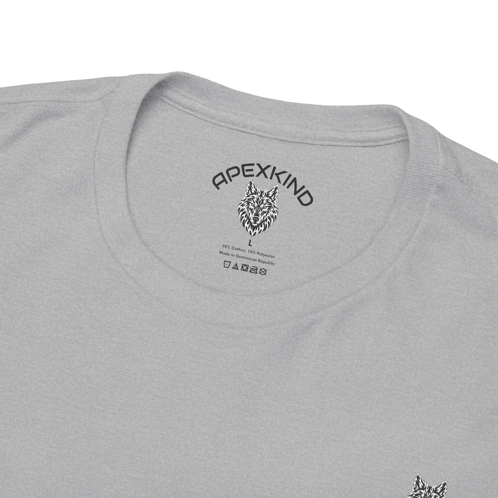 Wolf Graphic Tee — 'Stay Apex, Stay Driven' Motivational Shirt