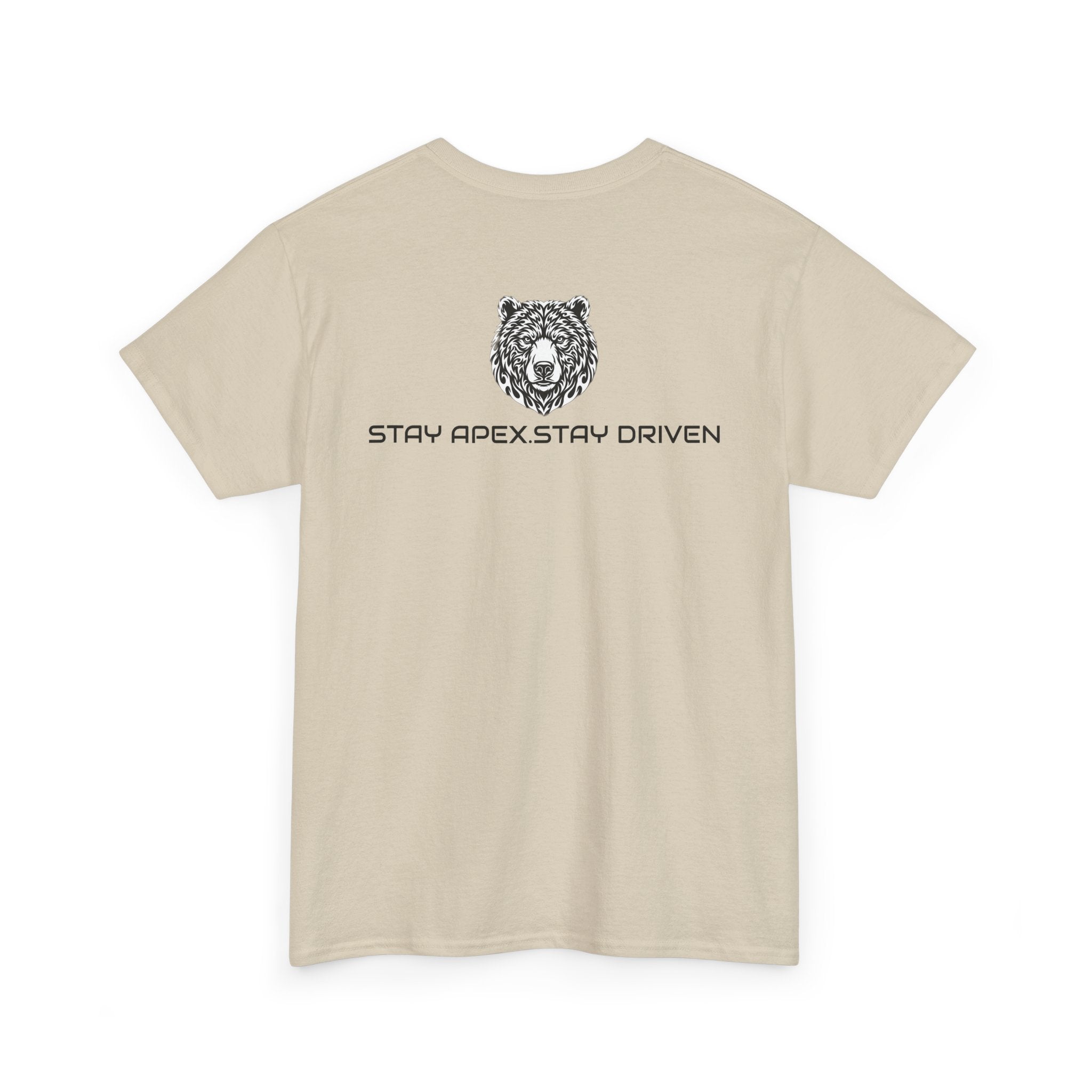 Bear Logo T‑Shirt — APEXKIND 'Stay Apex, Stay Driven' Graphic Tee