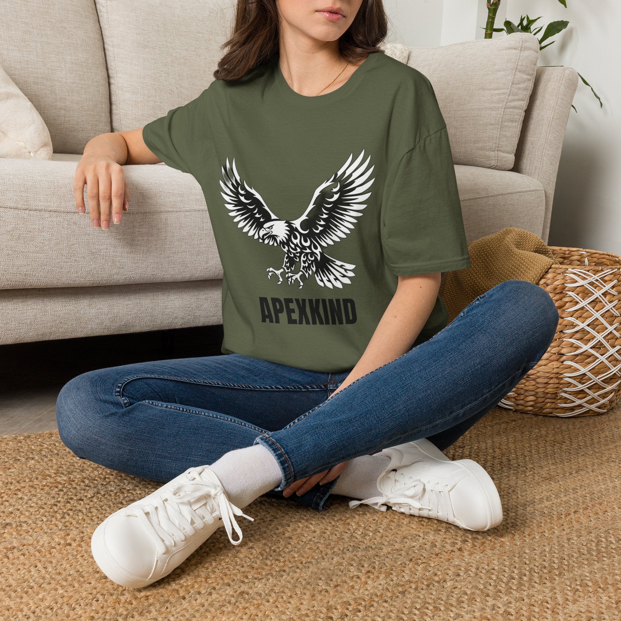 Flying Eagle Graphic T-Shirt | Soaring Eagle Wings Shirt