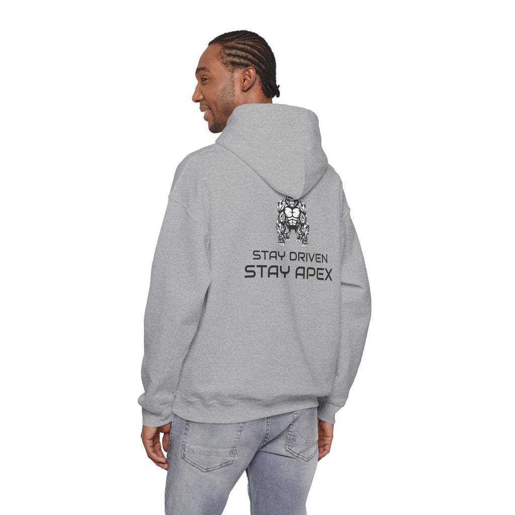 Apexkind Hoodie — ‘Apexkind’ Logo & ‘Stay Driven Stay Apex’ Motivational Graphic Hoodie