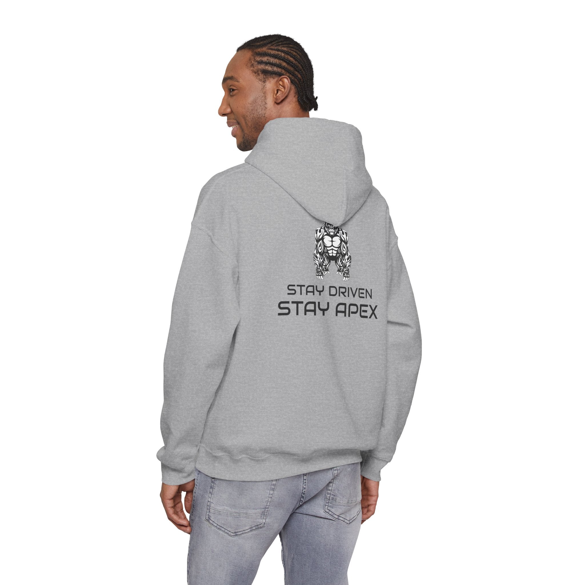 Apexkind Hoodie — ‘Apexkind’ Logo & ‘Stay Driven Stay Apex’ Motivational Graphic Hoodie