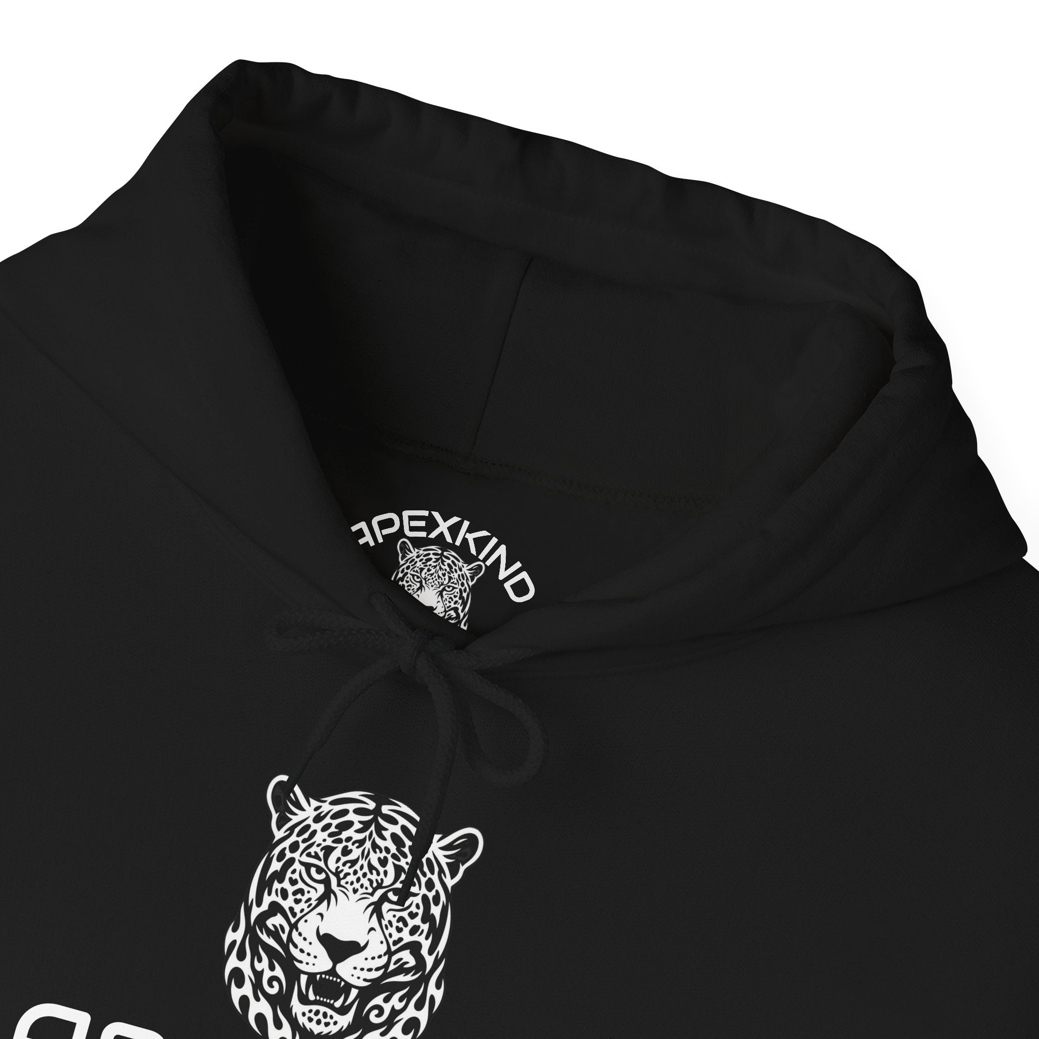 ApexKind Leopard Hoodie — 'Stay Driven, Stay Apex' Graphic Pullover
