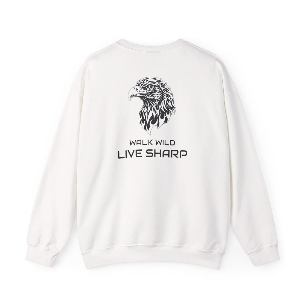 ApexKind Eagle Crewneck Sweatshirt — Walk Wild Live Sharp Graphic