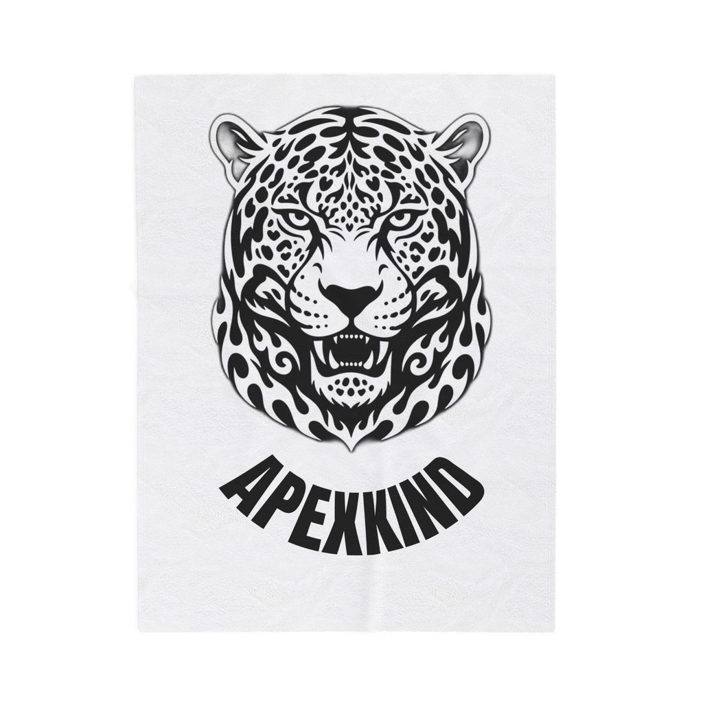 Apex Spirit Jaguar Plush Blanket— APEXXKIND Velveteen Throw