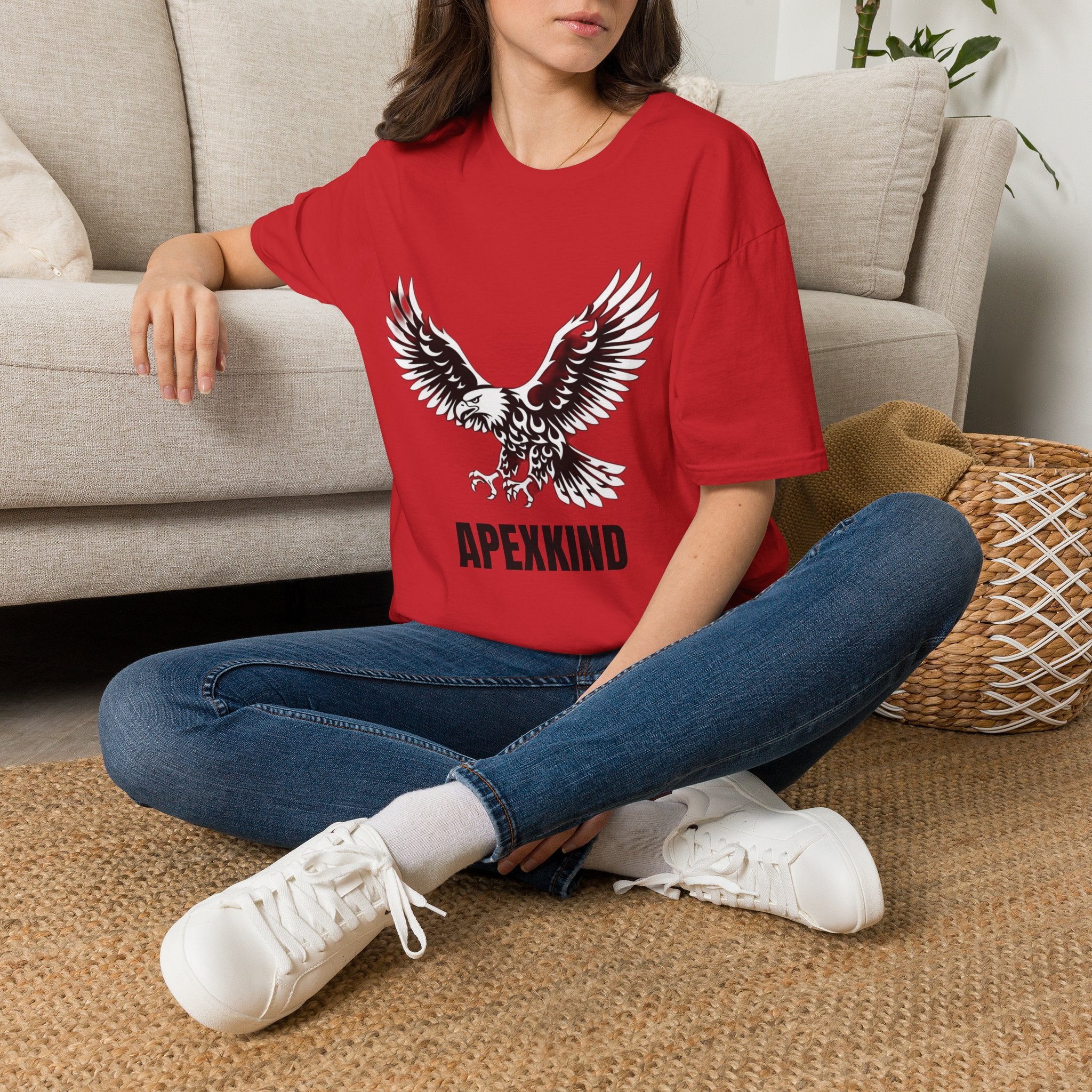 Flying Eagle Graphic T-Shirt | Soaring Eagle Wings Shirt