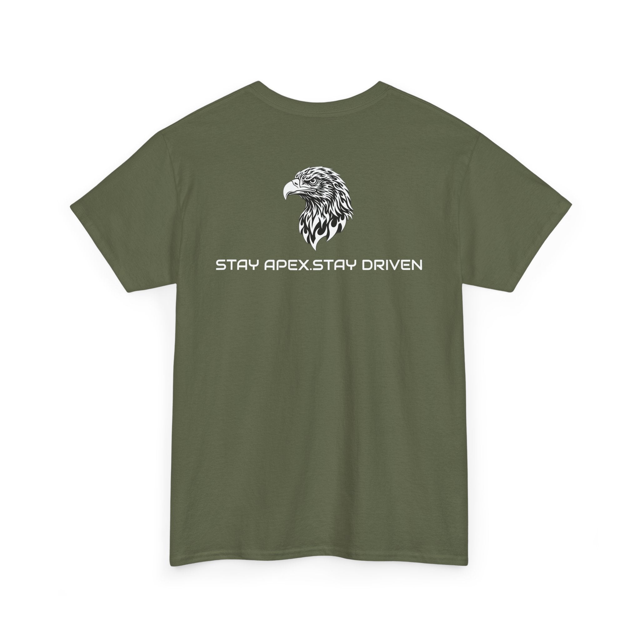 Eagle Apexkind Tee — Bold Tribal Eagle Graphic Shirt with “APEXKIND” & “Stay Apex, Stay Driven”