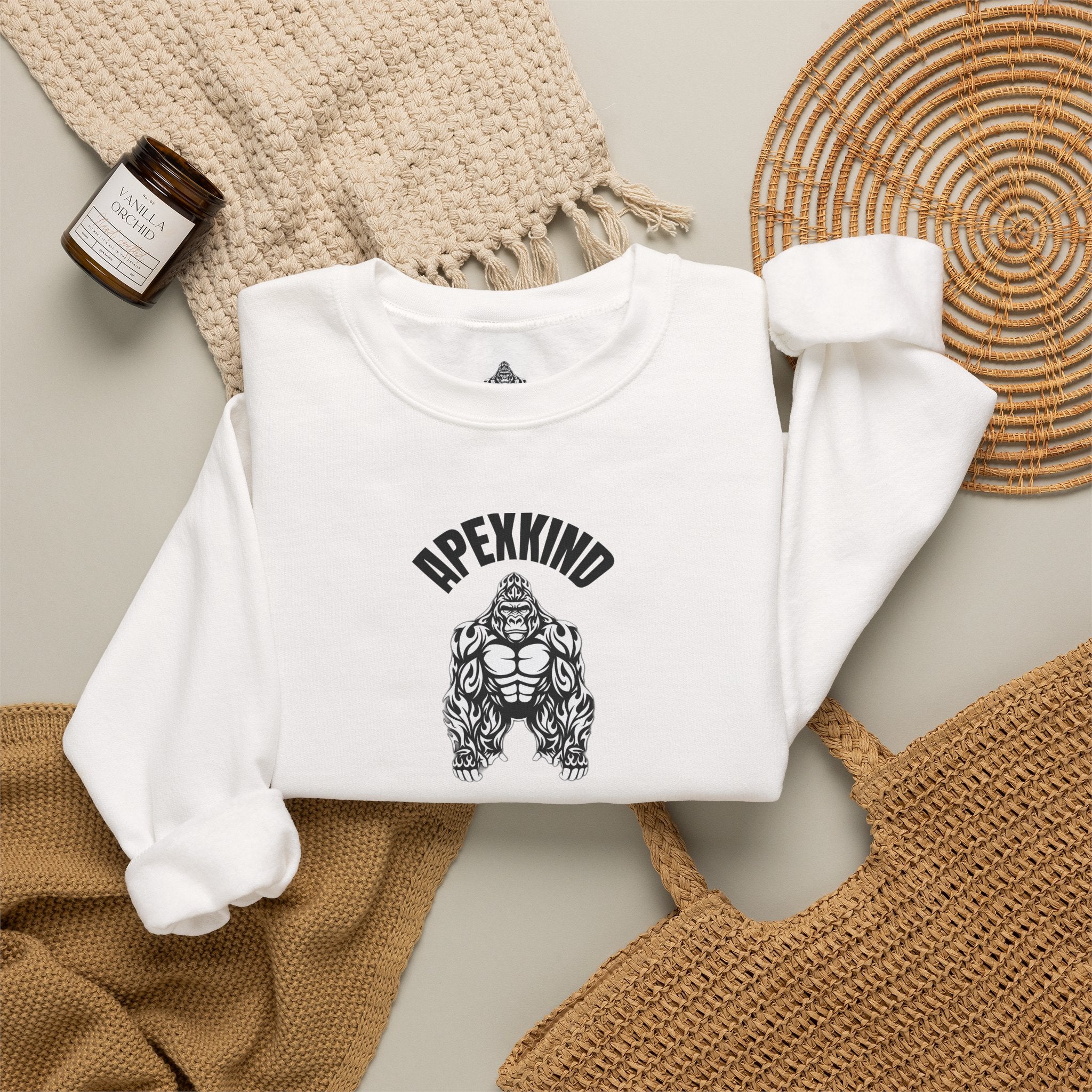 ApexKind Gorilla Crewneck Sweatshirt — Stay Apex Graphic Pullover