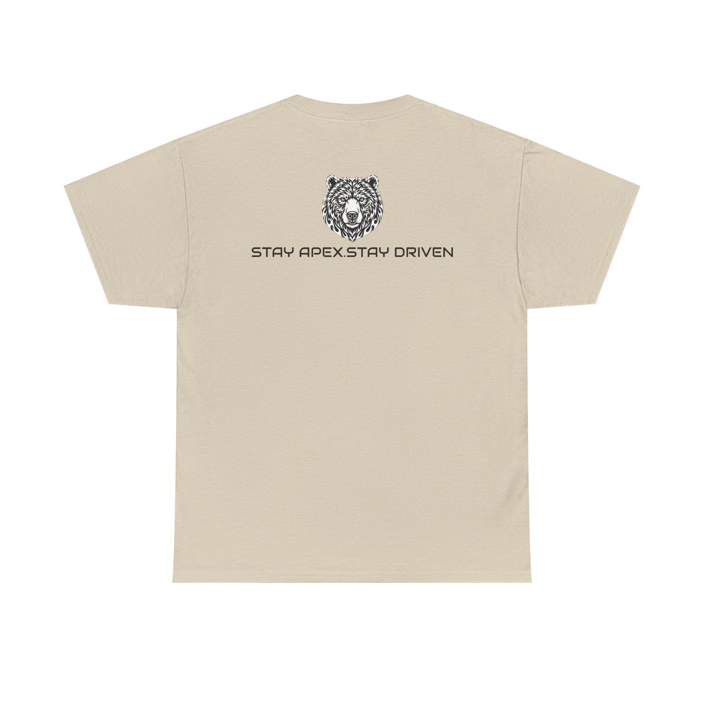 Bear Logo T‑Shirt — APEXKIND 'Stay Apex, Stay Driven' Graphic Tee