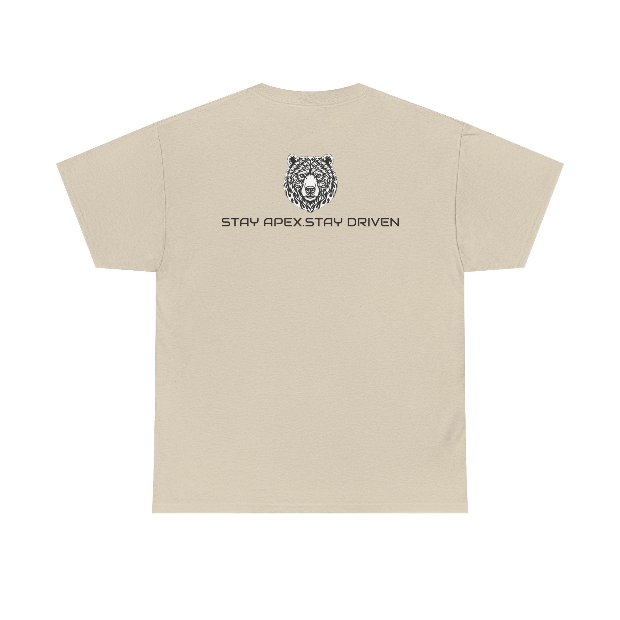 Bear Logo T‑Shirt — APEXKIND 'Stay Apex, Stay Driven' Graphic Tee
