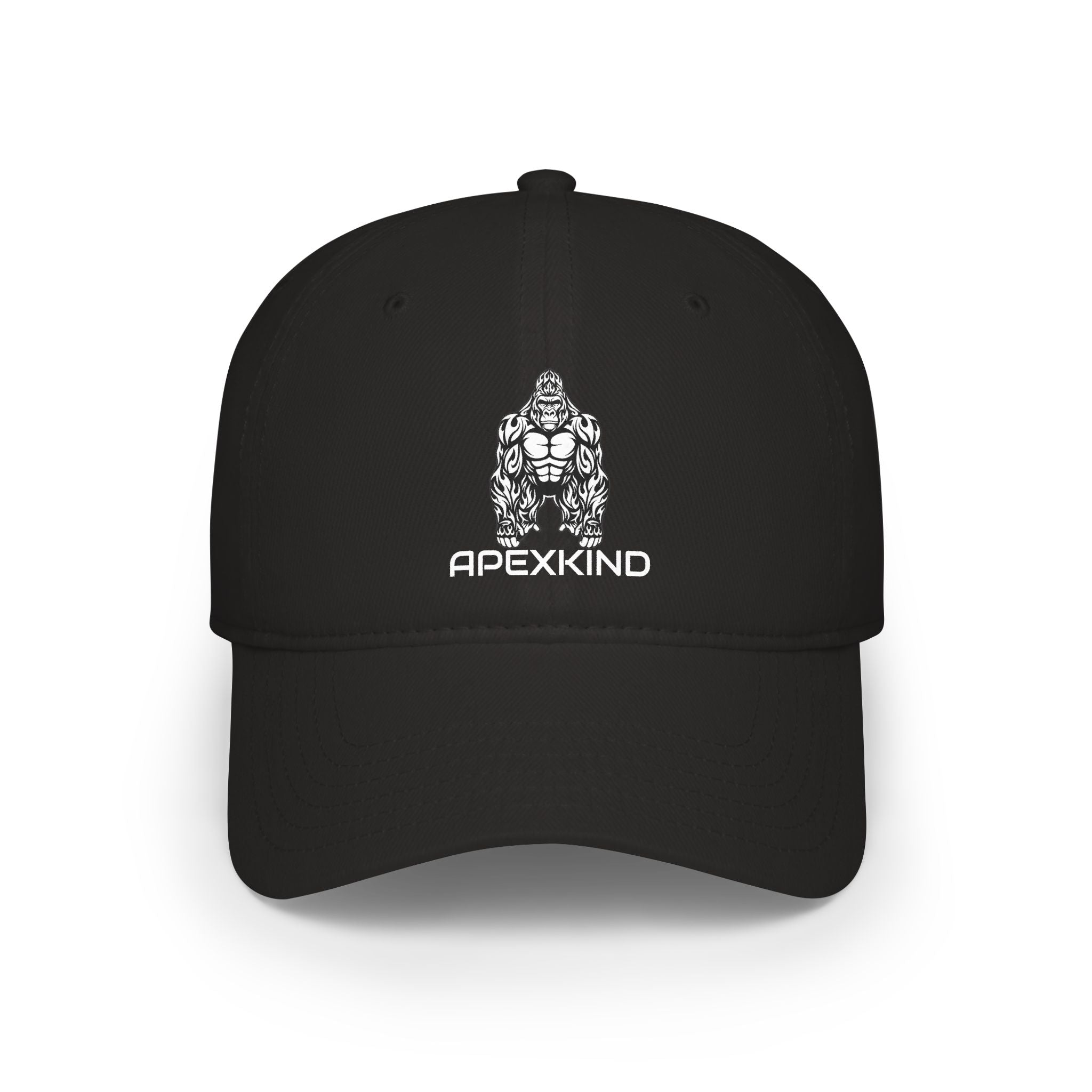ApexKind Gorilla Logo Baseball Cap — Low Profile Embroidered Hat