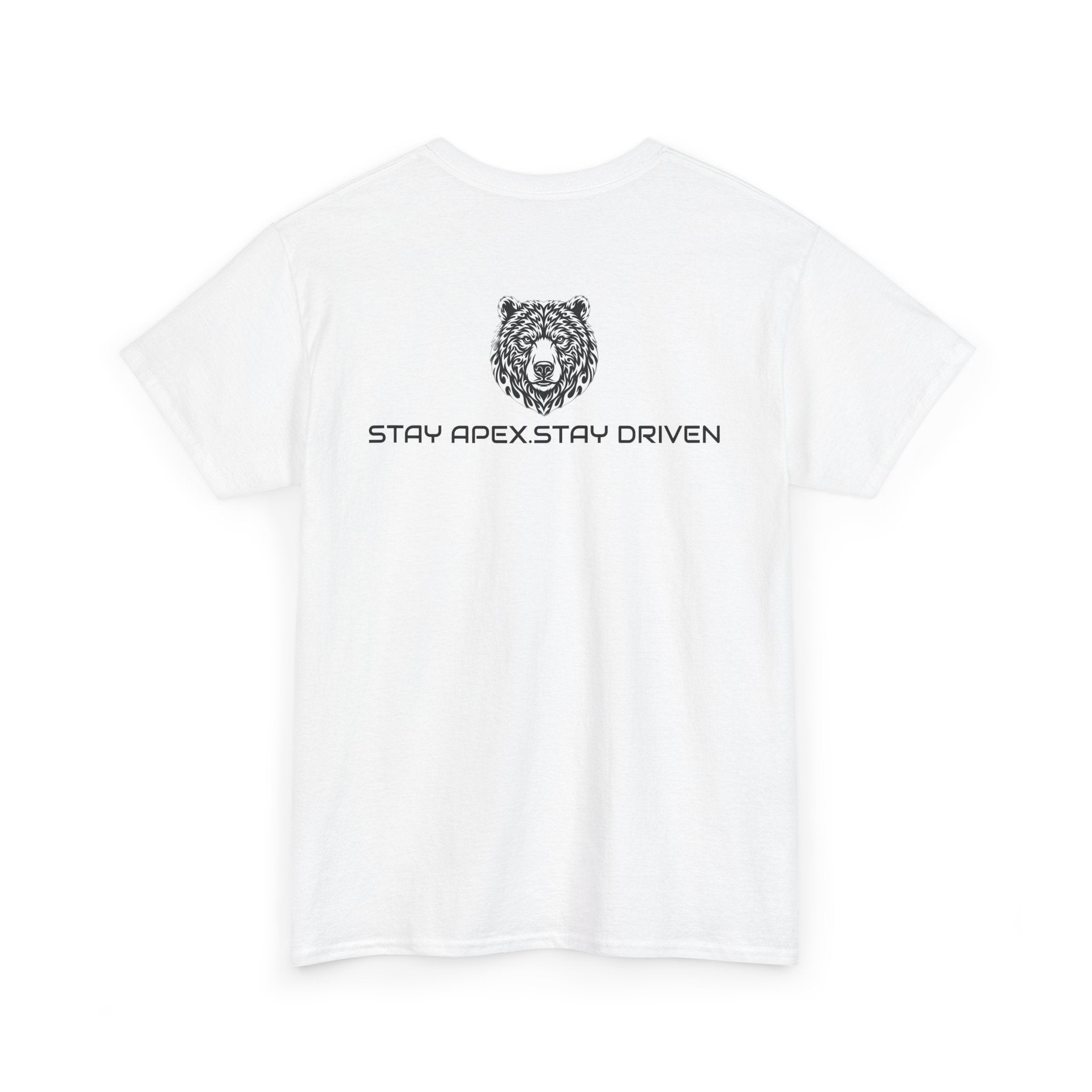 Bear Logo T‑Shirt — APEXKIND 'Stay Apex, Stay Driven' Graphic Tee