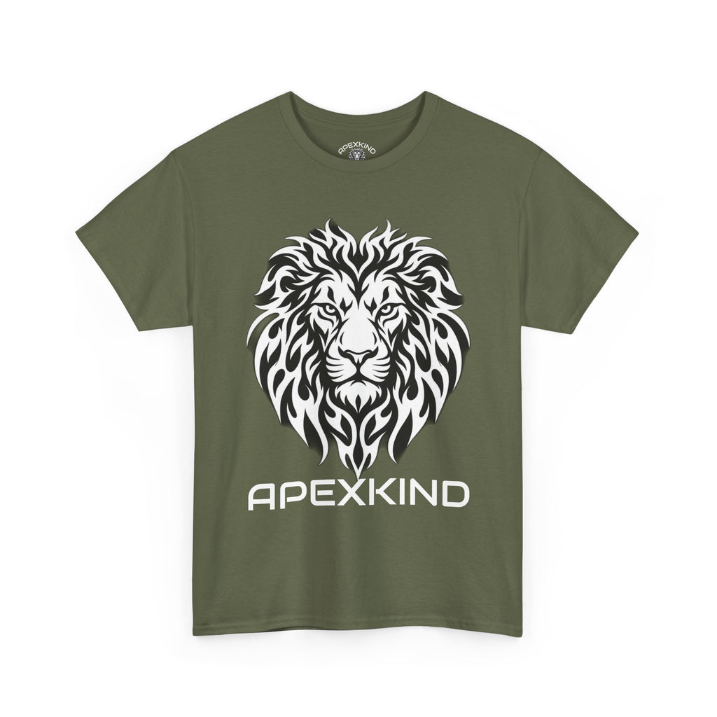 ApexKind Lion Tee — Motivational Lion Graphic T-Shirt ("WALK WILD LIVE SHARP")