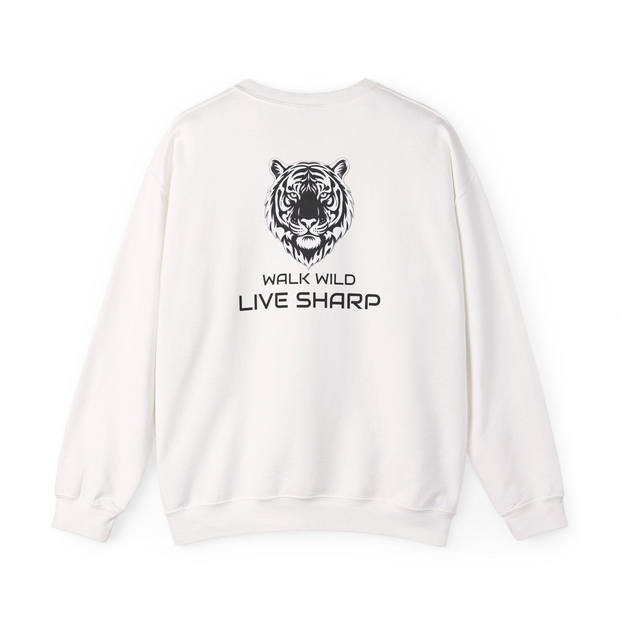 Tiger Logo Crewneck Sweatshirt — APEXKIND 'Walk Wild Live Sharp'