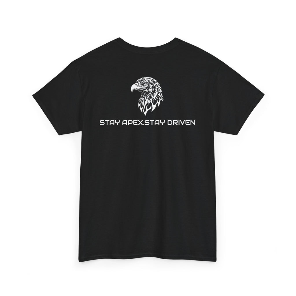 Eagle Apexkind Tee — Bold Tribal Eagle Graphic Shirt with “APEXKIND” & “Stay Apex, Stay Driven”