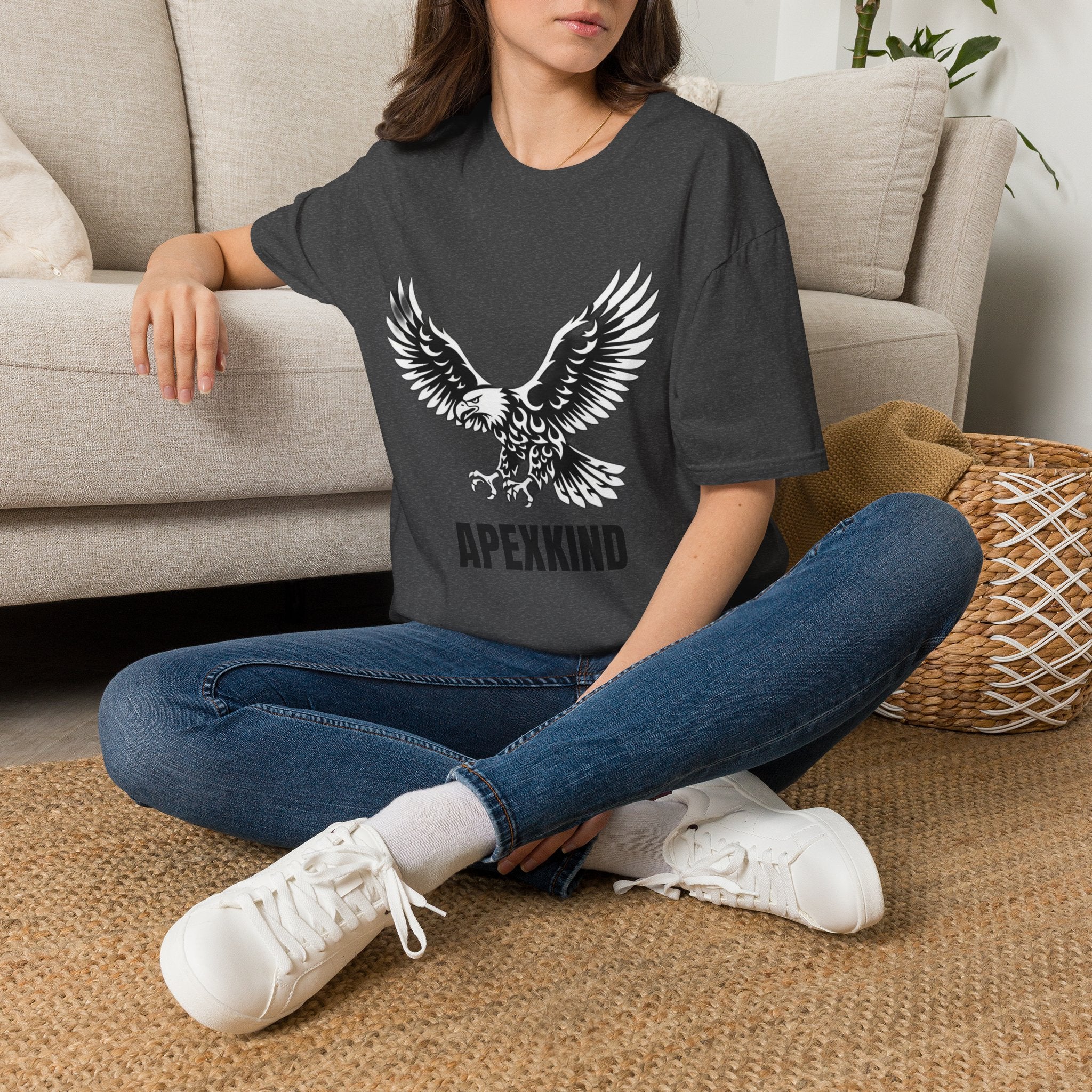 Flying Eagle Graphic T-Shirt | Soaring Eagle Wings Shirt