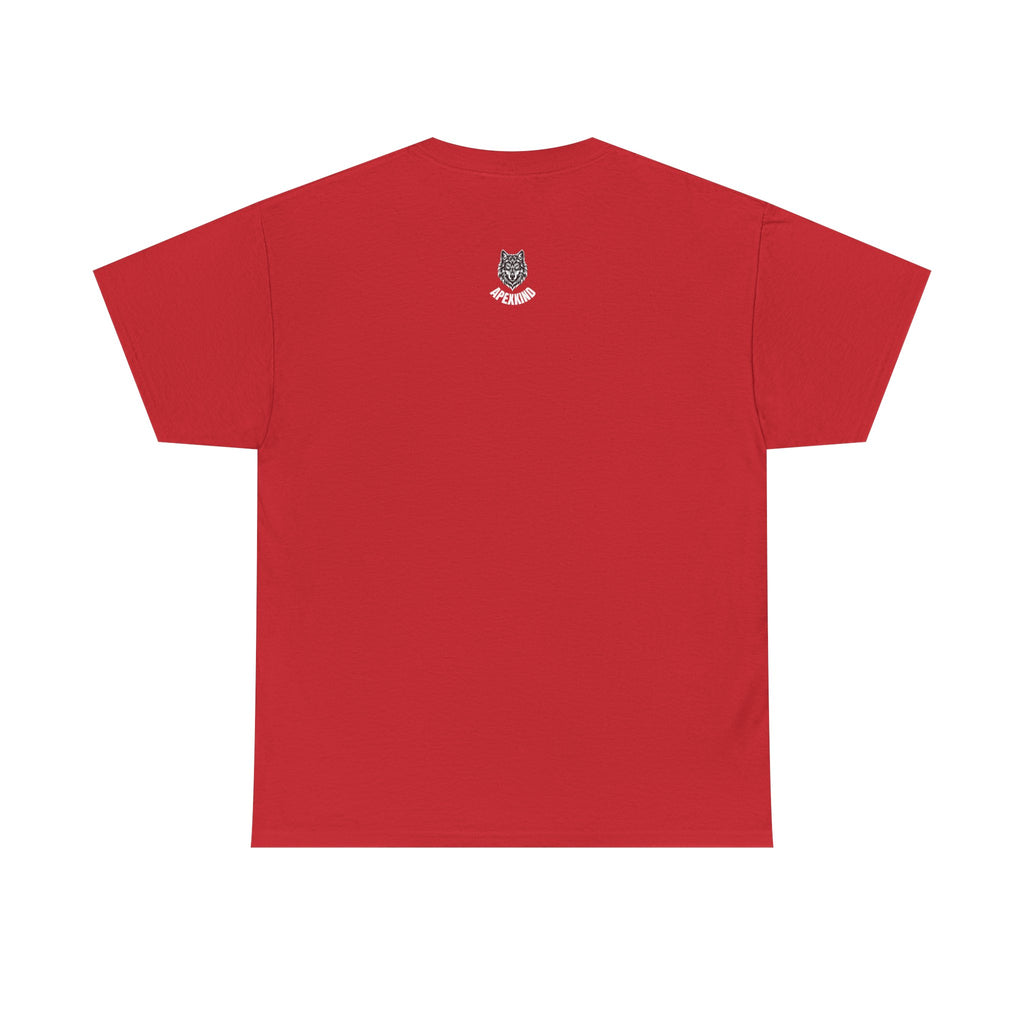Wolf Graphic Tee  — 'APEXKIND' Bold Front Logo, Minimal Back Emblem